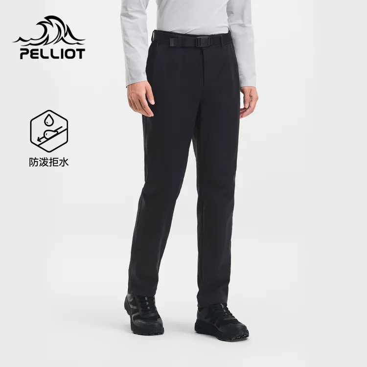 【K10 PRO】伯希和商务休闲户外加绒春秋冬软壳裤高弹耐磨运动长裤
