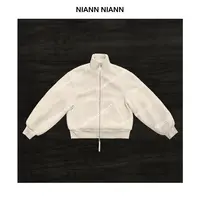 NiannNiann 新品女装高级感简约Edelweiss雪绒花保暖外套16443