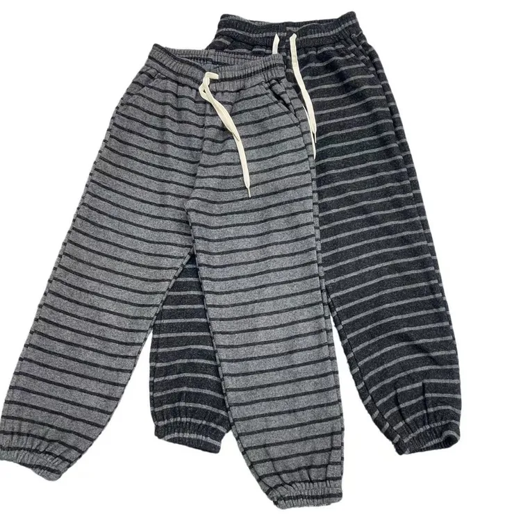 9960冬季新款加绒时尚百搭休闲运动裤宽松针织时尚百搭