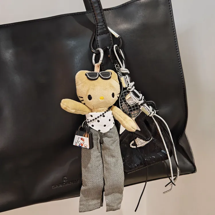 法式波点摩登Kitty包包挂饰长腿波点miu系风包包手机车挂国庆特惠
