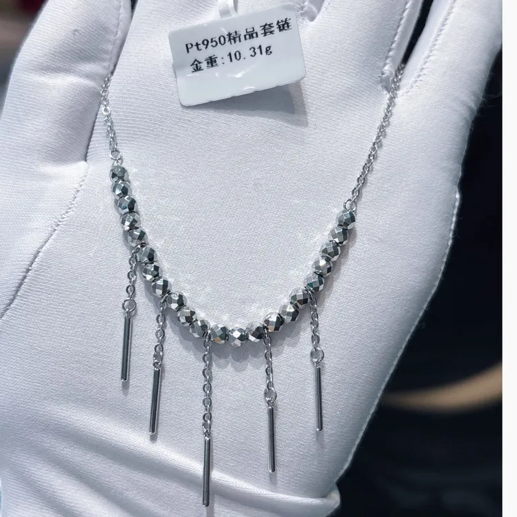 铂金pt950精品套链流苏