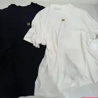 立体装饰小立领短袖T恤女大码秋季新款百搭休闲打底衫上衣