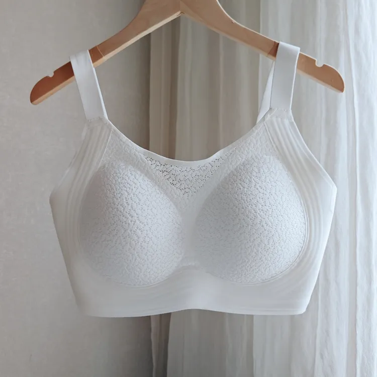 weiweisirou薄款大码内衣大胸显小上托防下垂透气全罩杯收副乳