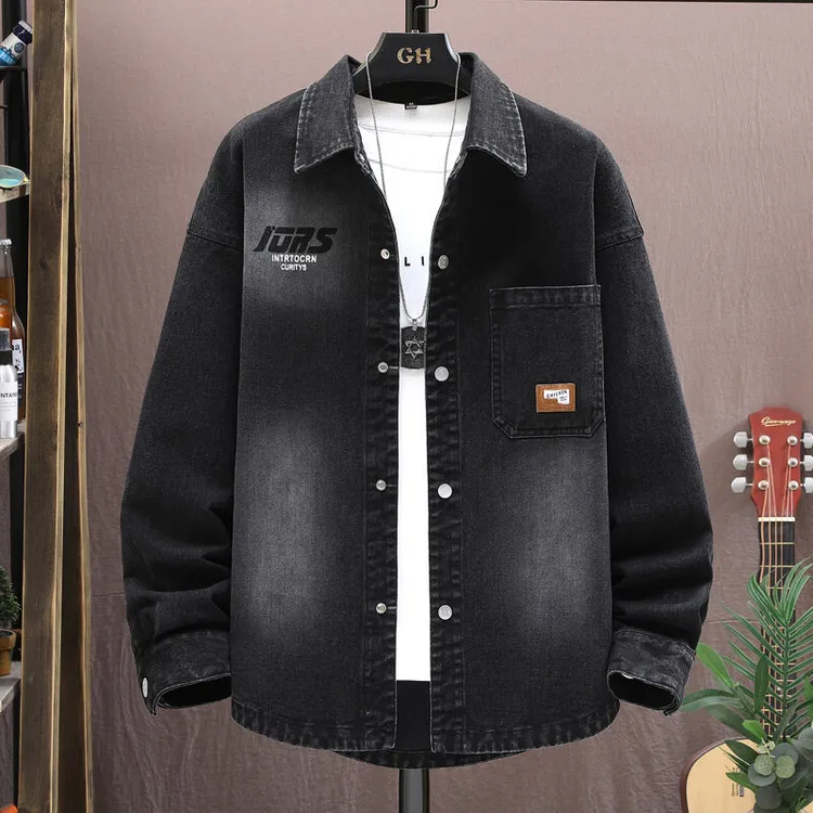 牛仔外套男2025春秋季时尚潮流夹克男宽松休闲褂子青少年学生衣服