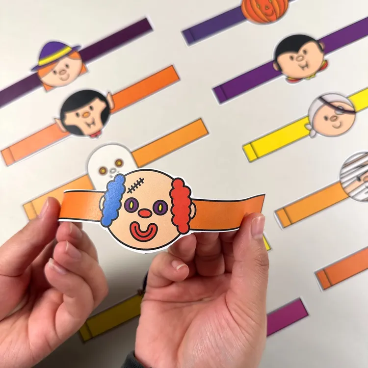 【原创】万圣节创意手环DIY儿童节日手工素材|电子版PDF|无实物发货