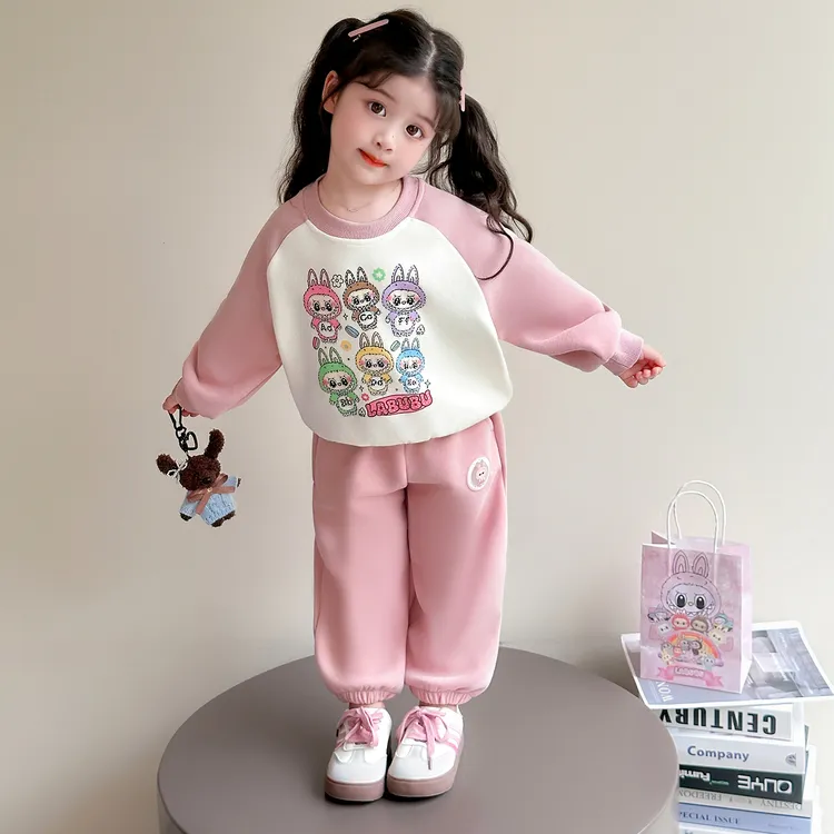 女童秋装套装2025新款1-3岁幼儿园潮款小童女宝春秋季洋气两件套