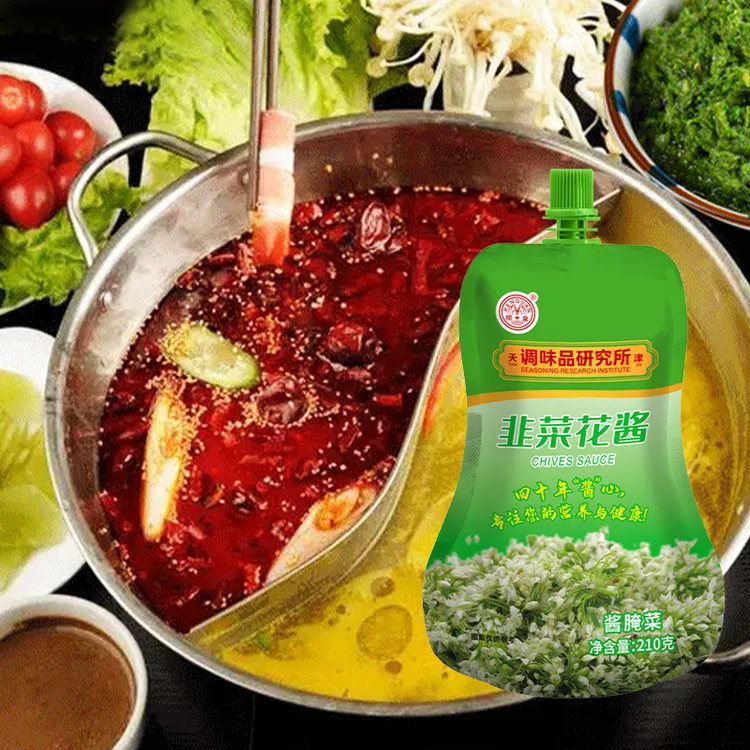喷泉韭菜花酱火锅蘸料羊汤手抓肉调料涮肉调味品天津拌面酱