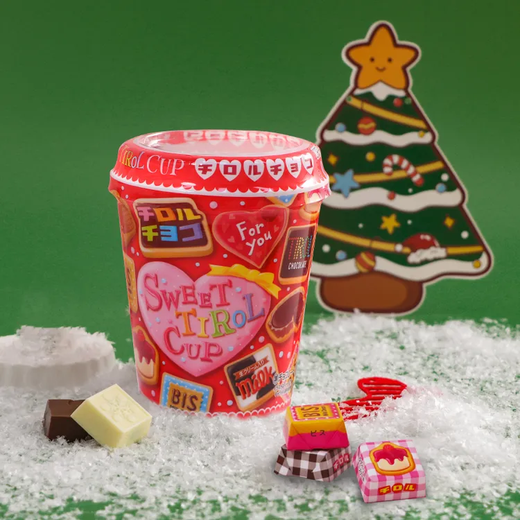 日本进口TIROL松尾什锦夹心巧克力杯装情人节限定送女生春节礼物