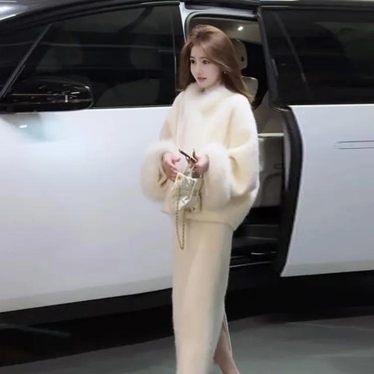 15婷婷【摄人心魄】新中式国风慵懒贵气重工大衣套装大方得体两件套