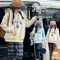 女童加绒卫衣秋冬装2025新款女大童韩系穿搭衣服女孩打底衫上衣潮