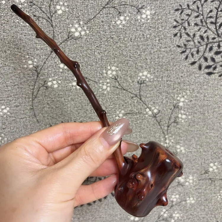 檬子木烟斗手把件