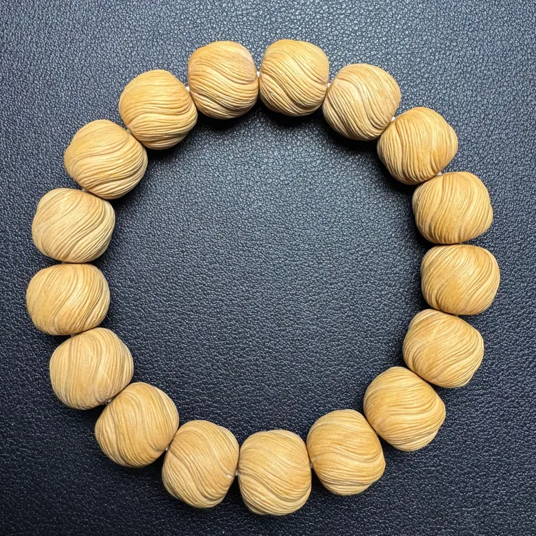 原色全品大花卷猴头核桃文玩男士盘玩手串