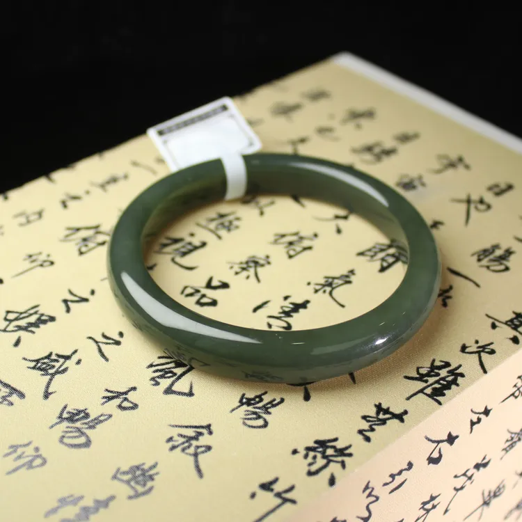 天然和田玉且末蓝手镯（多样性发货）