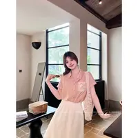 DGG品522184 185【氧气星海】百搭衬衫浪漫气息满溢的初恋感小白裙