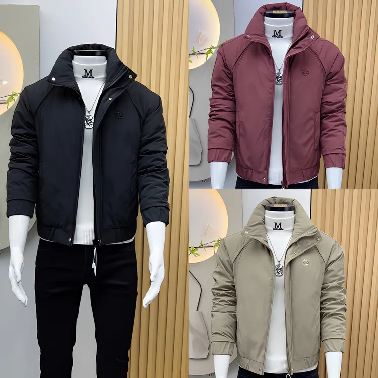 2025新款爆品简约棉衣夹克修身男士品质棉服冬季