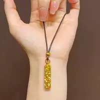 合金吊坠 【卡妈专属】 [中阿]迪拜锡金碎碎冰四方来财吊坠KM