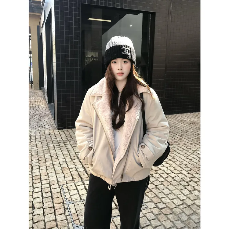 现货3177X大婉酱千千微胖定制【冬日小调】保暖防风冬季毛毛短外套 