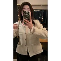 大婉酱微胖定制【温尼斯艺术家】绵羊毛气质小香风长袖外套女2617D