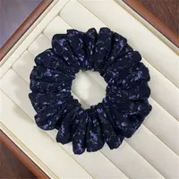 【紫风铃】S67原创设计发绳黑色气质棉麻发饰肠圈发圈高级感百搭