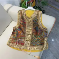 上新价～深圳898新中式国风马甲重工贡缎提花马夹显瘦坎肩