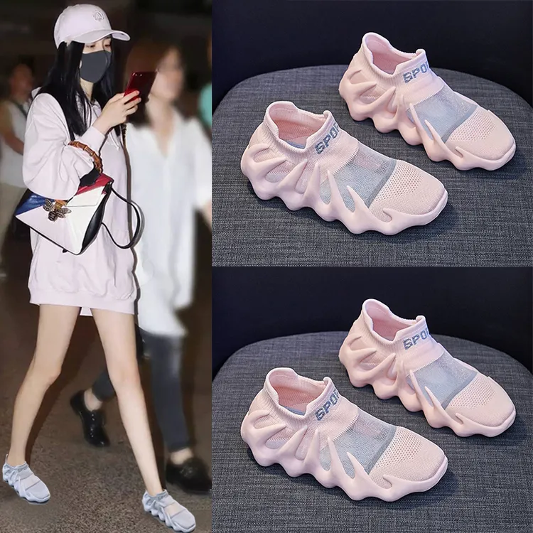 训练健身鞋女跳绳厚底跑步机鞋瑜伽室内专用软底轻便减震运动单鞋