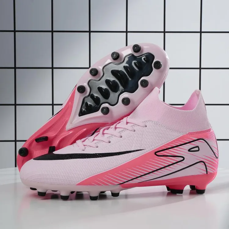 C罗刺客16高帮足球鞋碎钉男女长钉TF儿童小学生成人AG比赛训练鞋