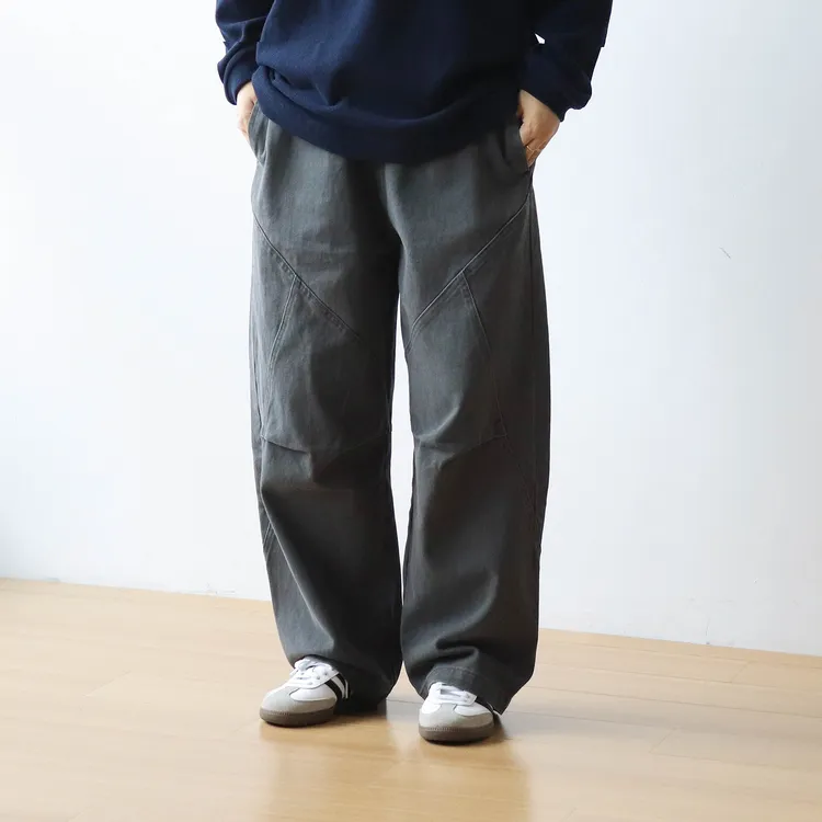 秋季日系复古做旧水洗纯色工装裤男宽松直筒百搭垂感休闲裤长裤