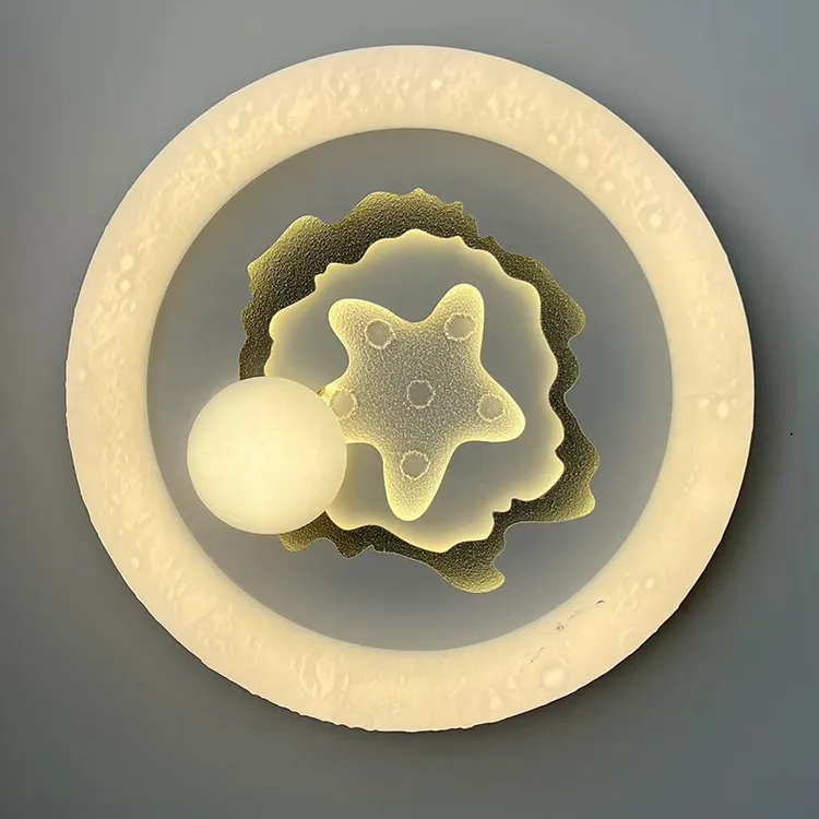 滚塑奶油风卧室灯全光谱护眼智能离线语音时尚个性简约中山灯具