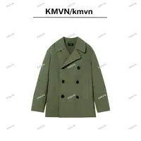 【椿墨】2025秋季新款时尚百搭舒适原创设计纯色棉衣外套