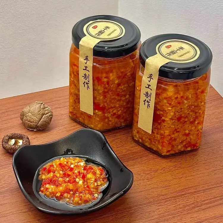 下饭同学广东肠粉猪脚饭同款潮汕自制手工蒜蓉辣椒酱特辣特辣下饭