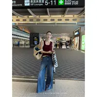 鹭青一【简白 9.26 20:00 新品】复古水洗棉感休闲牛仔裤L25N3350K