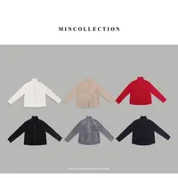 DE Mincollection拉链摇粒卫衣/保暖双面摇粒绒立领卫衣外套40228