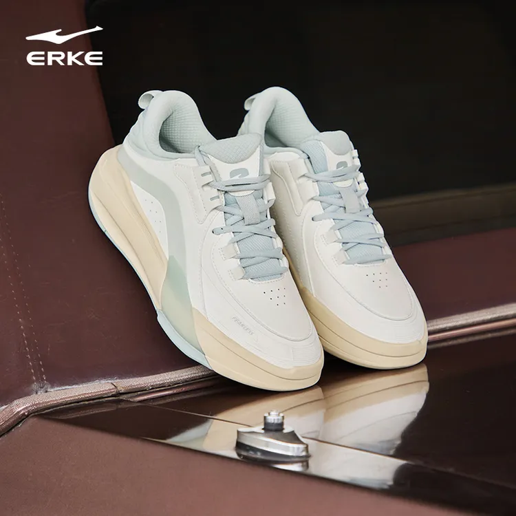 制霸3鸿星尔克板鞋正品男鞋秋冬新款皮面休闲鞋百搭高帮运动鞋子