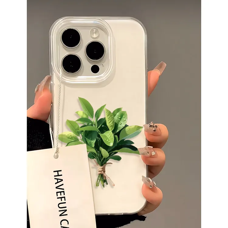 雅天立趣味柚子叶适用苹果16/17/15手机壳华为vivo小米15oppo创意