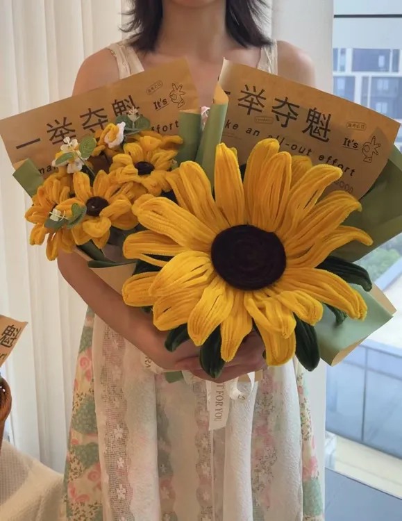 【成品】扭扭棒向日葵花束高考一举夺魁毕业礼物送孩子送老师同学