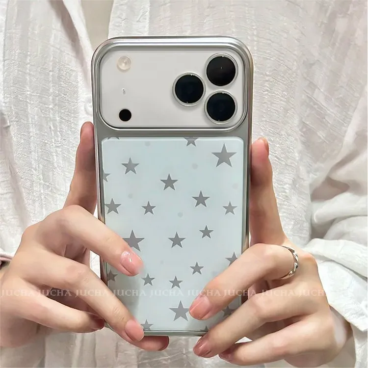 氛围灰星星适用苹果17promax手机壳高颜值vivos30个性华为nova14