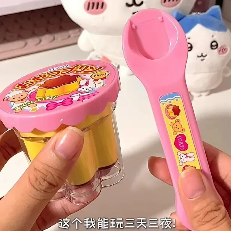 果冻草莓布丁套装咪露布丁小朋友喂食玩具过家家女孩玩具仿真食物