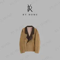 【容雨RYHOME】设计款气质复古美拉德系羊皮外套253W2351