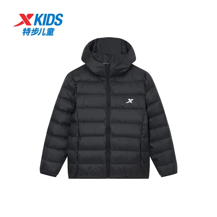 特步儿童冬季新款羽绒服中大童运动防风保暖棉服675326199007