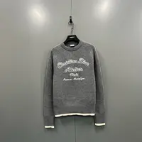 （jp）117 【XP】Dior 迪奥 灰色刺绣logo针织衫 XL码/95新/8599/