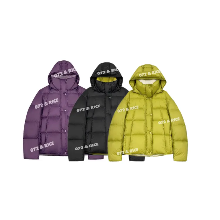 072 & RICE【绝绝紫】秋冬休闲连帽长袖白鹅绒外套 N-32HNF03