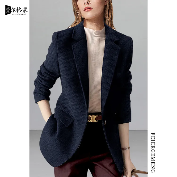 正肩通勤西装外套女春秋季高级感新款西服百搭职场上衣小个子潮