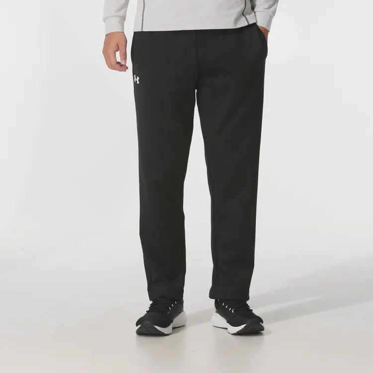 秋冬正品安德玛UA简约百搭宽松直筒加绒男女运动休闲针织长裤705