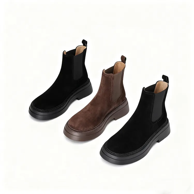 今品汇•2025复古加绒短靴保暖棉鞋冬季女靴勃肯百搭时尚切尔西靴