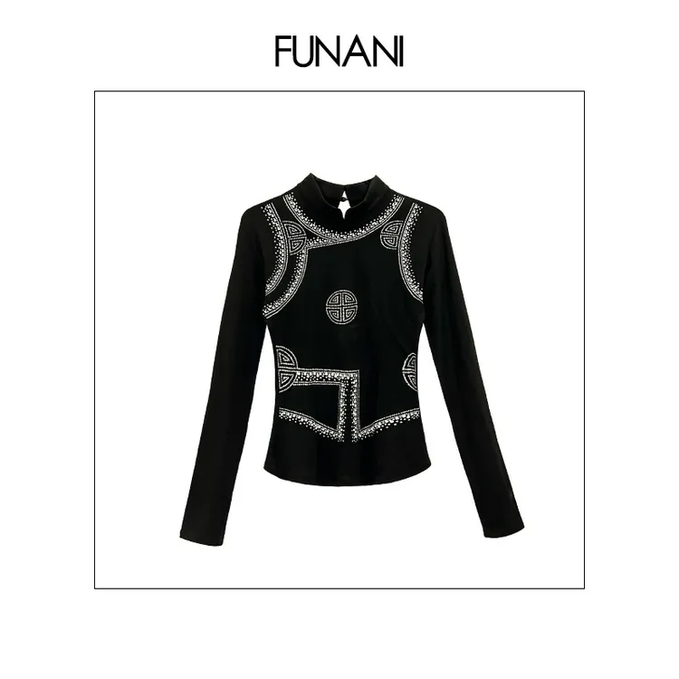 【FUNANI】 轻奢法式高级感重工原创设计感 上衣 X2530362