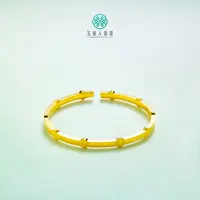 足银手镯 珠光宝气&足银四叶草开口手镯