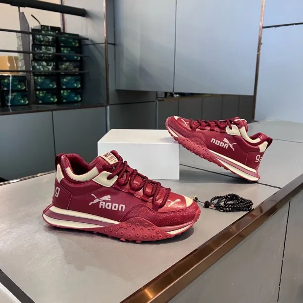 冬季新单棉同款中帮皮面拼接设计增高舒适洋气百搭时尚休闲潮男鞋