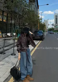 F.A[边界]复古立领皮衣外套女机车pu皮夹克显瘦短款时尚休闲百搭