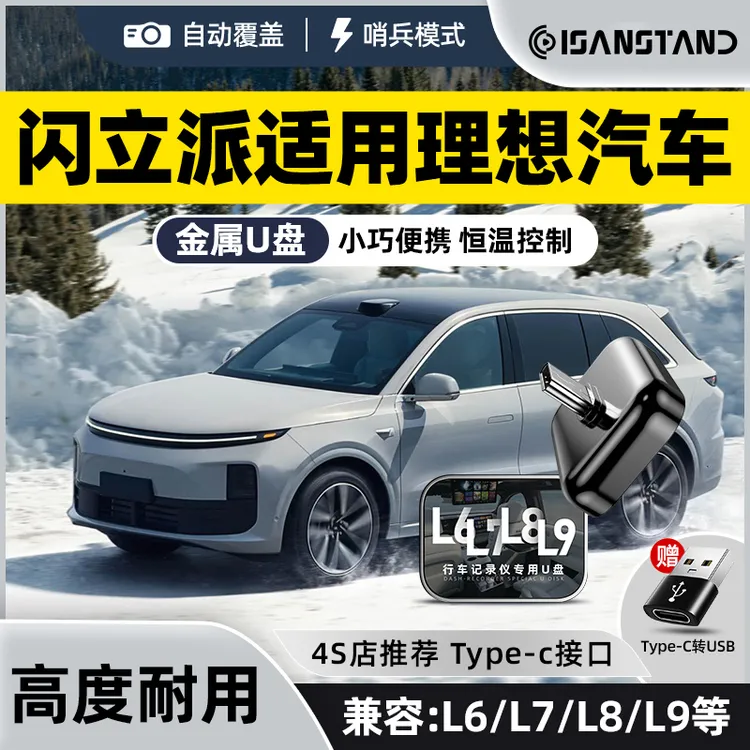 适用于理想行车记录仪高速U盘L6/L7/L8/L9哨兵模式专用Type-C优盘