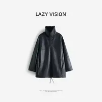 LAZYVISION小羊一体中长款休闲女士外套ZMD-34415